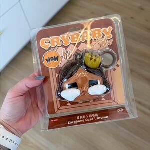 Crybaby Popmart brand new Earphone Case - Brown